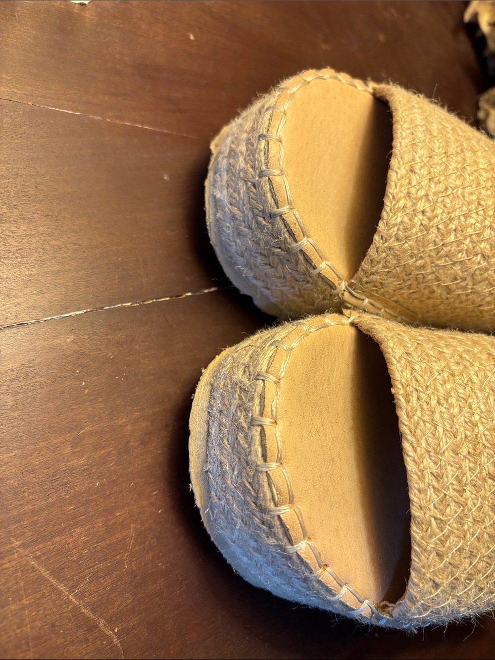 Bea & Co. Woven Slide Mules in Natural Tan - Picture 3 of 4